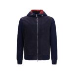 Brunello Cucinelli Blue Wool Oves Aries Shell Jacket