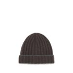 Brunello Cucinelli Brown Cashmere Beanie