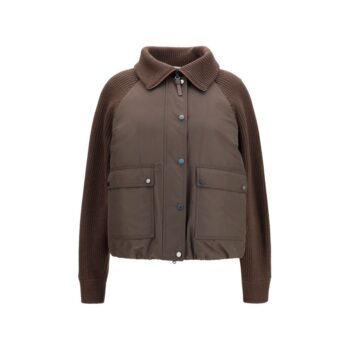Brunello Cucinelli Brown Polyester Full-Length Jacket