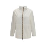 Burberry White Polyamide Shell Jacket