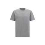 Balmain Gray Cotton T-Shirt