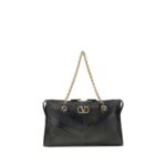 Valentino Garavani Black Lamb Ovis Aries Aries Shoulder Bag
