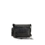 Balenciaga Black Lamb Ovis Aries Aries Shoulder Bag