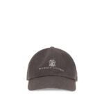 Brunello Cucinelli Brown Cotton Cap (Baseball Hat)